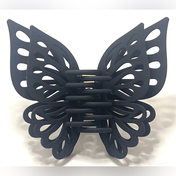 NEW LARGE Matte Boho Double Layer Cut out Butterfly Hair Claw Clip - Picture 2 of 4
